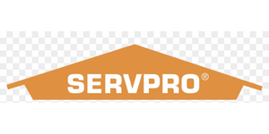Servpro orange house roof logo on transparent background